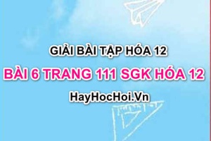 Giải bài 6 trang 111 SGK Hoá 12: Tính chất hóa học của kim loại kiềm, hợp chất của kim loại kiềm